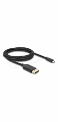 Delock - USB kabel - USB-C (M) do DisplayPort (M) - DisplayPort 1.4 - 2 m - podpora 8K60Hz, podpora režimu DP Alt, podpora HDR - cerná