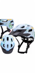 Wozinsky Dětská cyklistická helma MTB s odnímatelným kšiltem XS - světle modrá