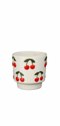MICA Gelová květináče CHERRY 1195378, keramika, bílá