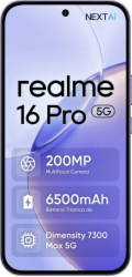 Realme 16 Pro 5G 6.78" Dual SIM Android 16 USB Type-C 8 GB 512 GB 7000 mAh Fialový
