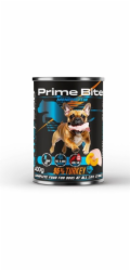 PRIME BITE Monoprotein Turkey with pumpkin - vlhké krmivo pro psy - 400g