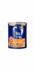 OPTIVITAL Chicken pate, rich in turkey and carrots - vlhké krmivo pro psy - 400g