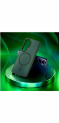 3mk ochranný kryt Smoke MagCase Green pro Samsung Galaxy S26+