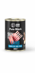 JOHN DOG Pure Black Lamb - vlhké krmivo pro psy - 400g