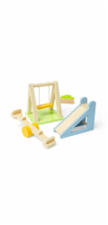 Bigjigs Toys Dřevěný nábytek do domečku pro panenky Venkovní hřiště