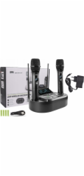 DNA Professional UMA VOCAL SET - bezdrátová dvojitá sada (2x ruční mikrofon + přijímač s nabíjecí stanicí pro mikrofony)