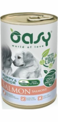OASY One Protein Puppy & Junior Medium/Large Salmon - vlhké krmivo pro psy - 400g