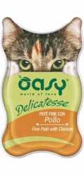 OASY Delicatesse Fine paté with Chicken - mokré krmivo pro kočky - 85g