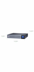 APC Easy UPS On-Line, 2000VA/1800W Li-ion Rack/Tower 2U, 230V, 6 IEC C13 outlets, Intelligent Card Slot, W/ rail kit