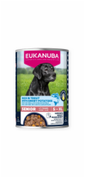 EUKANUBA Life Care Senior Rich in trout with sweet potatoes - vlhké krmivo pro psy - 400g