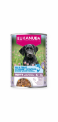 EUKANUBA Life Care Puppy Rich in trout and sweet potatoes - vlhké krmivo pro psy - 400g