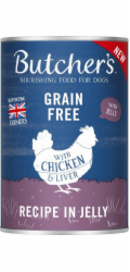 BUTCHER S Original Recipe in Jelly Chicken - vlhké krmivo pro psy - 400g