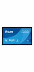 iiyama ProLite T2455MSC-B2 - LCD monitor - 24" (23.8" zobrazitelný) - dotykový displej - 1920 x 1080 Full HD (1080p) @ 120 Hz - IPS - 400 cd/m? - 1300:1 - 5 ms - HDMI, DisplayPort - reproduktory - cer