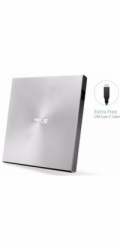 BAZAR ASUS DVD ZenDrive SDRW-08U9M-U SILVER, External Slim DVD-RW, USB Type-C/Type-A, M-DISC (POŠKOZENÝ OBAL)