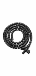 EVOLVEO CableHold, organizér kabelů, 2,5 m x 2 cm, samosvorný, černý