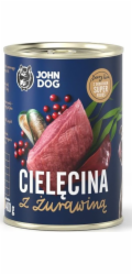 JOHN DOG Berry Line Calf with cranberries - vlhké krmivo pro psy - 400g