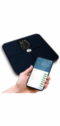 Salente BodyFit, chytrá osobní diagnostická fitness váha, Bluetooth, černá