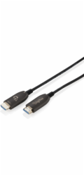 Digitus Hybridní propojovací kabel AOC HDMI | HDMI-A samec-samec | HDMI 2.1 | UHD-2 8K při 60 Hz | 48 Gb/s | HDR, eARC, HDCP 2.2, CEC | 90 m