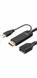 PremiumCord Adaptér HDMI 2.0 na DisplayPort 1.2 rozlišení 4K@60Hz 25cm
