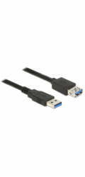 Delock Prodlužovací kabel USB 3.0 Typ-A samec > USB 3.0 Typ-A samice 1,0 m černý