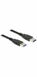 Delock Kabel USB 3.0 Typ-A samec > USB 3.0 Typ-A samec 1,5 m černý