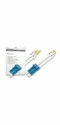 DIGITUS Fiber Optic Patch Cord, LC to LC, Singlemode, OS1, 09/125 µ, Duplex Length 1m