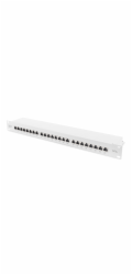 Digitus DN-91624S-EA Digitus CAT 6A Patch Panel, stíněný, 1U, 24 portů, 8P8C, šedý, 483 mm (19 ")