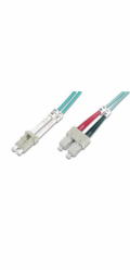 Digitus Optický patchcord FO LC-SC MM 50/125 OM3 duplex LSOH 1m