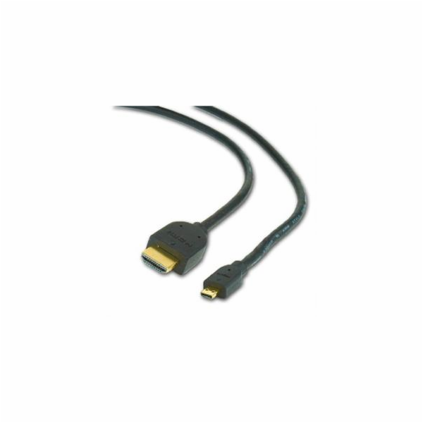 Gembird kábel HDMI (M) na micro HDMI (M), 3m, čierny