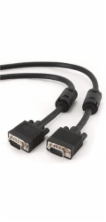 GEMBIRD Kabel VGA propojovací 5m, černý (HD15M/M, dvojité stínění, feritová jádra)