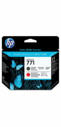HP 771 - Matná čerň, chromová červená - tisková hlava
