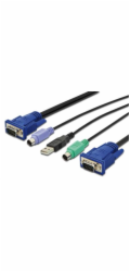 Digitus Adaptérový kabel KVM PS/2 pro konzole Digitus KVM (3 metry)