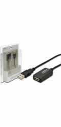 Digitus USB 2.0 aktivní prodlužovací kabel 5m , Blister