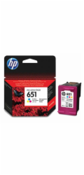 HP inkoustová kazeta 651 Tri-color C2P11AE originál