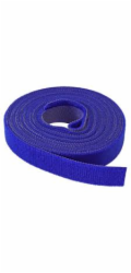 Vazací páska na suchý zip, 16 mm, 4 m, modrá