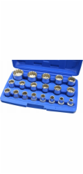 Nástrčné klíče multilock 1/2", sada 19ks, CrV ocel GEKO