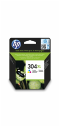HP 304XL Tri-color Original Ink Cartridge,N9K07AE