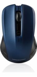 Modecom MC-WM9.1 bezdrátová optická myš, 4 tlačítka, 1600 DPI, USB nano 2,4GHz, černo-modrá