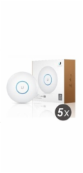 UBNT UniFi AP AC PRO 5-PACK (bez PoE!)  [vnitřní/venkovní AP, dual-band 2.4+5GHz (450+1300Mbps), MIMO, 802.11a/b/g/n/ac]