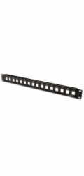 XtendLan Patch panel 1U 19",  16 otvorů,  neosazený, nestíněný