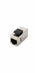 DIGITUS Keystone spojka Cat5E, tienena STP, 2xRJ45, strieborna