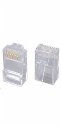 Solarix Konektor RJ45 CAT5E UTP 8p8c nestíněný neskládaný na drát  / 100 ks KRJ45/5SLD