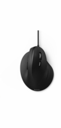 HAMA myš EMW-500/ bezdrátová/ optická/ 1800 dpi/ vertikální/ ergonomická/ 6 tlačítek/ USB/ černá