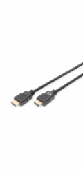 DIGITUS Vysokorychlostní propojovací kabel HDMI, typ AM / M, 1,0 m, s Ethernetem, Ultra HD 60p, zlatý, černý