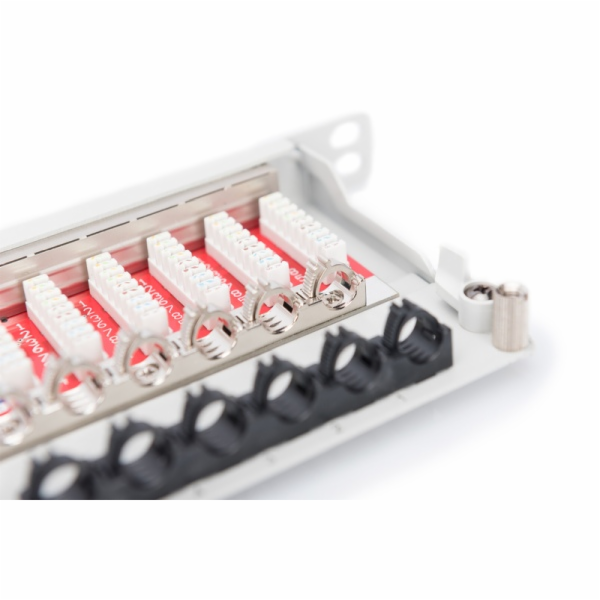 DIGITUS 19" patch panel 24port 0,5U Cat6A, STP, Krone LSA...