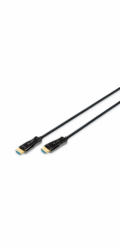 Digitus Připojovací kabel HDMI AOC s hybridním vláknem, typ A M/M, 30 m, UHD 4K@60 Hz, CE, zlatá, bl