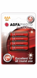 AgfaPhoto zinková baterie 1.5V, R03/AAA, 4ks 
