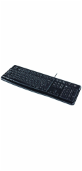 Logitech Keyboard K120 (schwarz, EU-Layout (QWERTY), Rubberdome, Retail)
