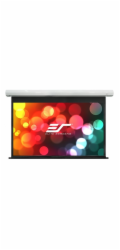 ELITE SCREENS plátno elektrické motorové 100" (254 cm)/ 16:9/ 124,5 x 221,5 cm/ case bílý/ 12" drop/ Fiber Glass