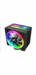 Zalman chladič CPU CNPS16X Black / 120 mm ventilátor / 4 heatpipe / RGB / PWM / 165 mm výška / černý